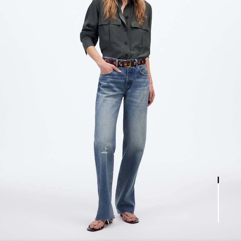 NWT Madewell The Dean Easy Straight Jeans